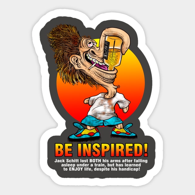 Be Inspired Sticker by the Mad Artist